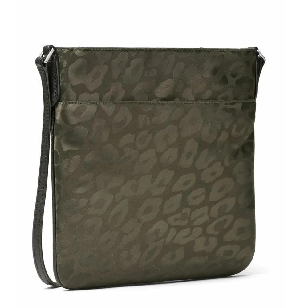 New! MICHAEL KORS Women's Kelsey Large Crossbody Bag Leather Strap Dark Olive